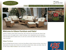 Tablet Screenshot of gibsonpatioshop.com